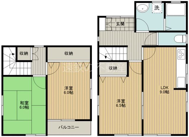 三島町鈴木様貸家 間取り図
