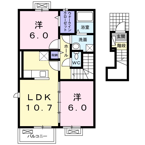 コンフォートＳ 間取り図