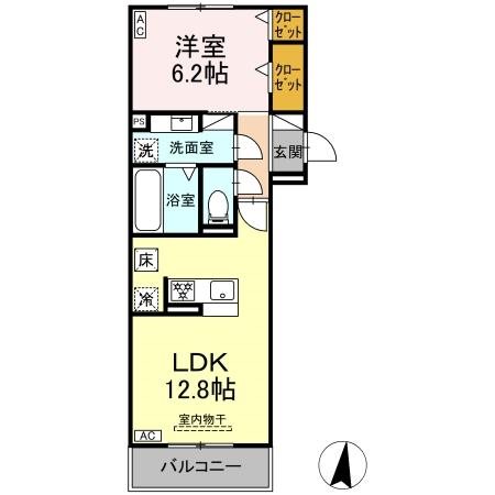D-Hills龍禅寺Ⅱ 間取り図
