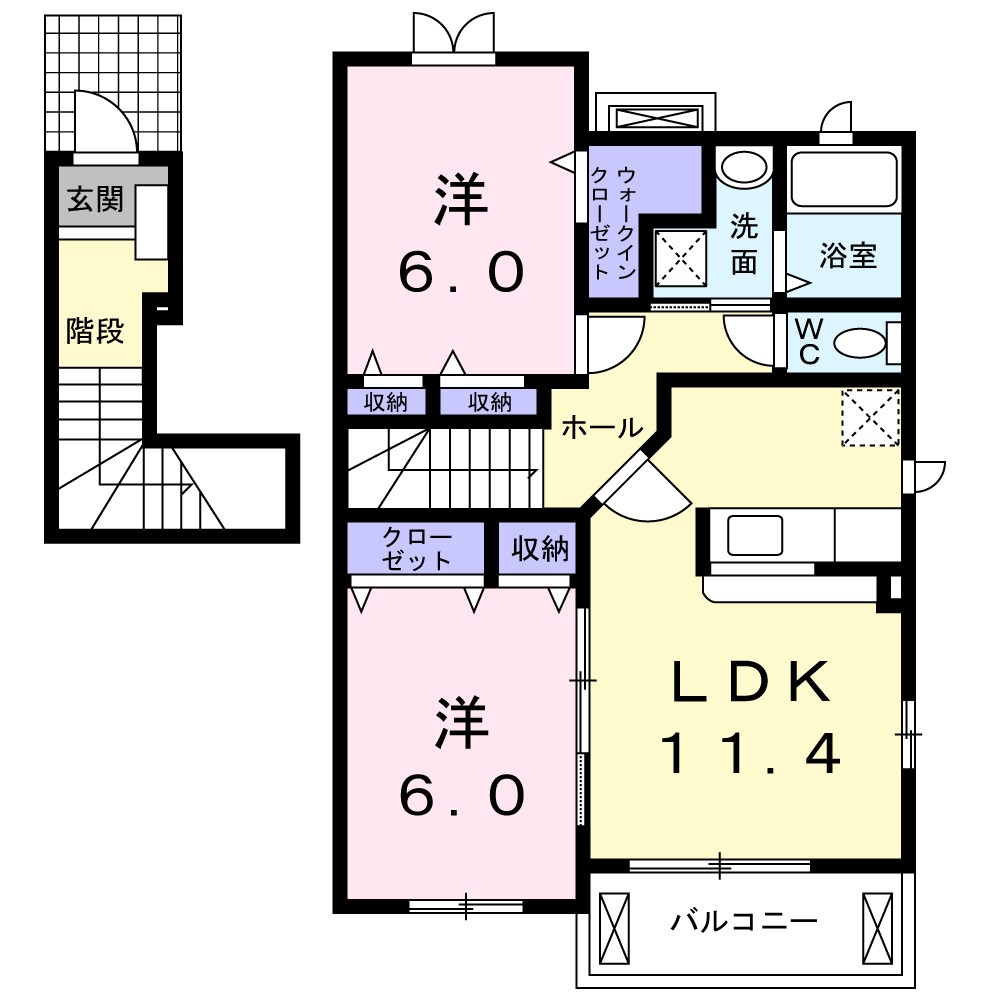 エバーフィールドⅡ 間取り図