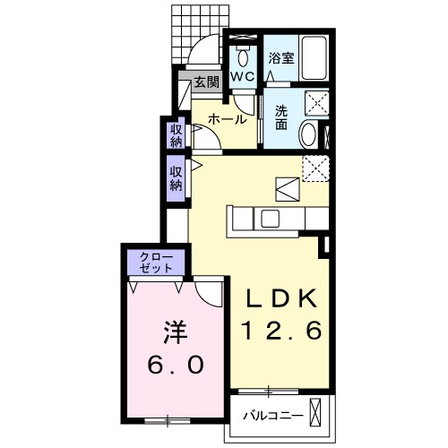 Ｌａ　Ｌｕｃｅ 間取り図