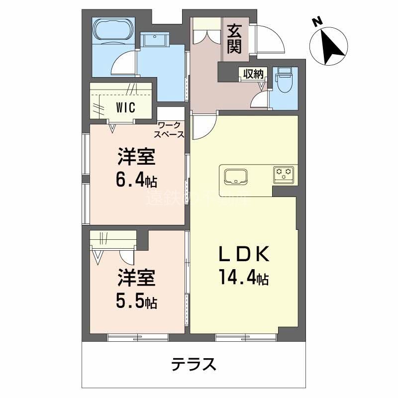 シャーメゾングレイス 間取り図