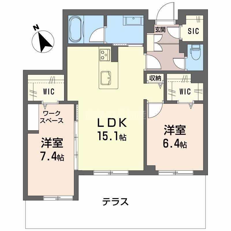 シャーメゾングレイス 間取り図