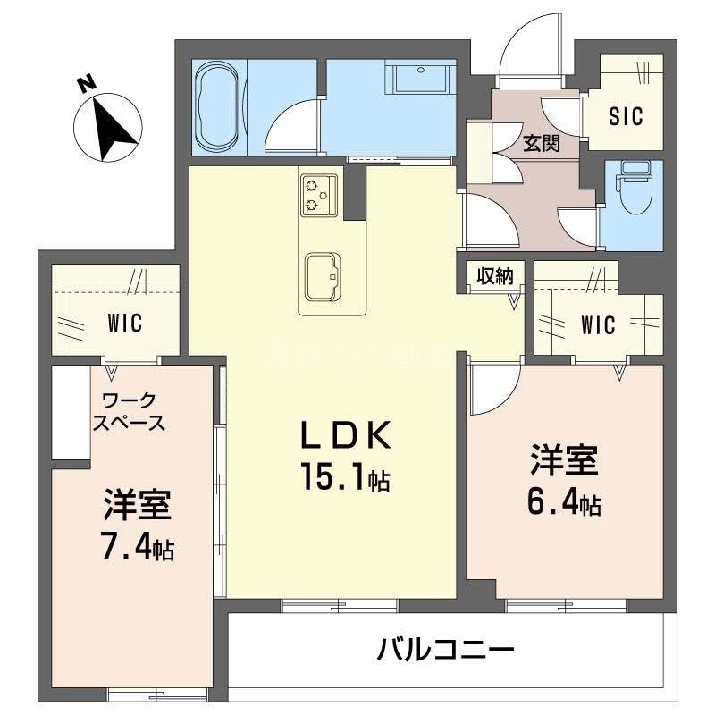 シャーメゾングレイス 間取り図