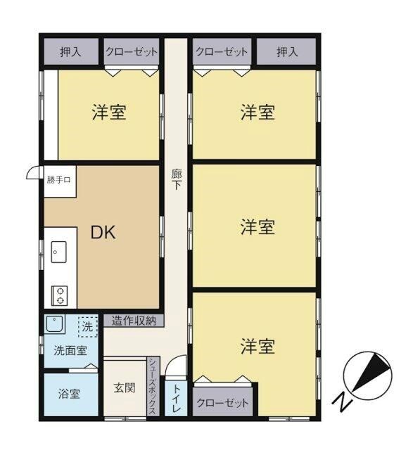 高丘西貸家 間取り図