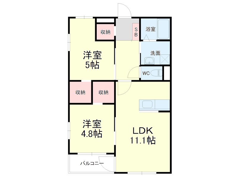 ヴェルデKitatera 間取り図