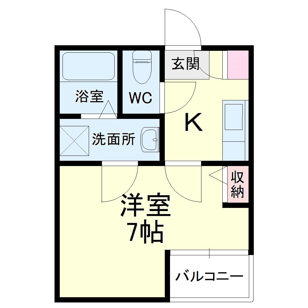 クレフラスト新浜松駅西 間取り図
