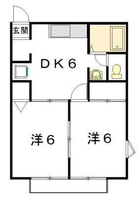 セントポーリア葵E 間取り図