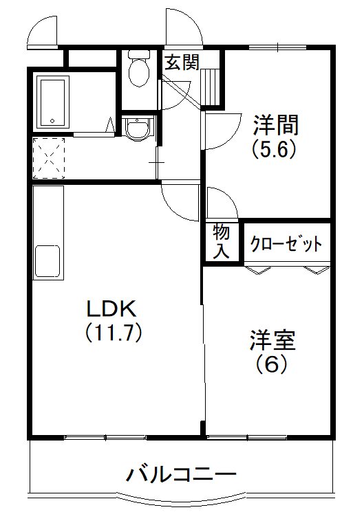 メディオ初生壱番館 間取り図