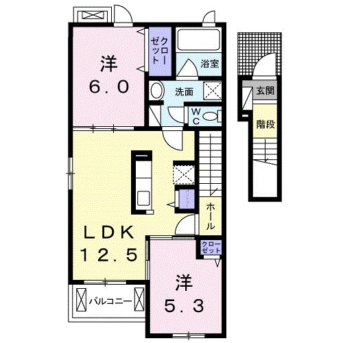 ゼストⅡ 間取り図