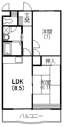 リバティ上島 間取り図
