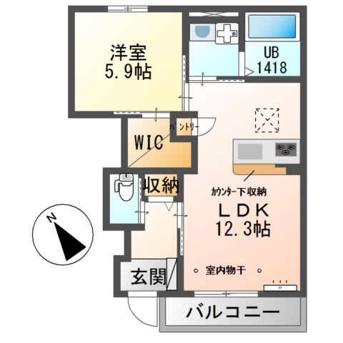 ハピネスコート 間取り図
