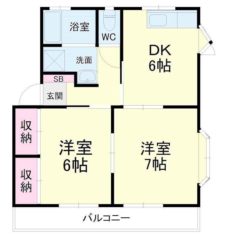 シティーベル 間取り図