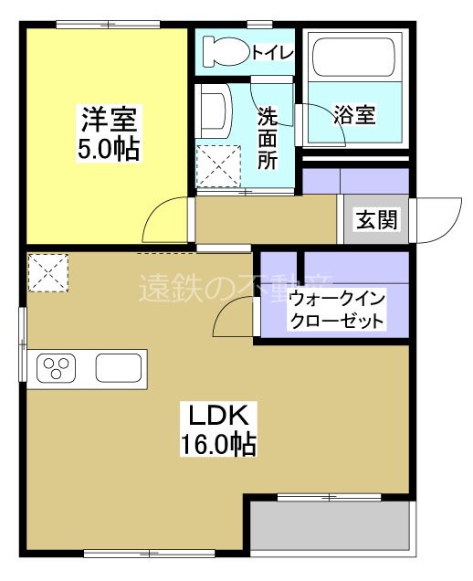 ハイツ大石地所Ⅱ 間取り図