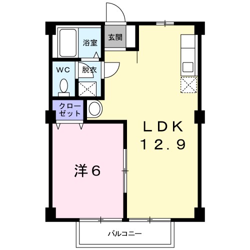 ハイツ西山 間取り図