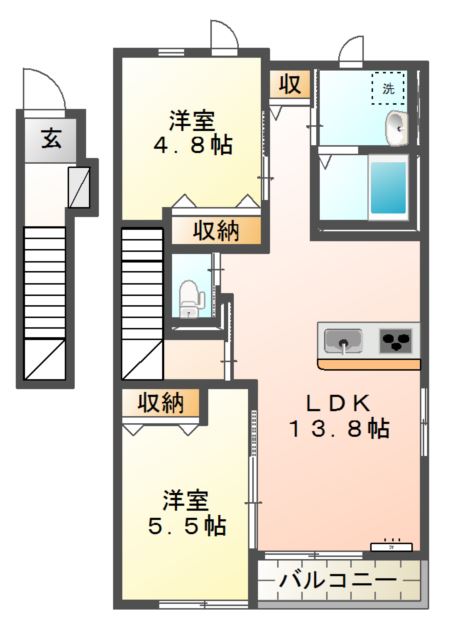 ウィングⅡ 間取り図