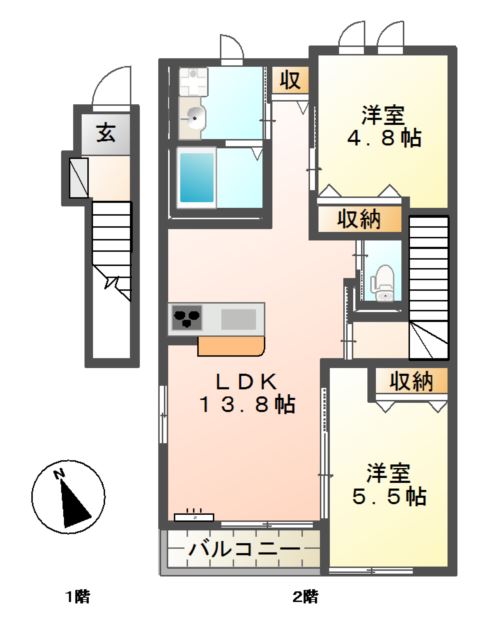 ウィングⅡ 間取り図
