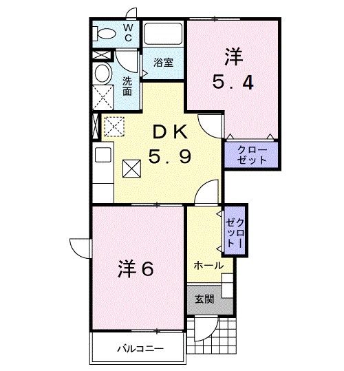 プラシドＣ 間取り図