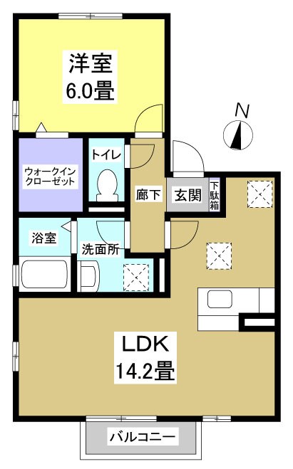 ツイトローネ２番館　Ａ  間取り図