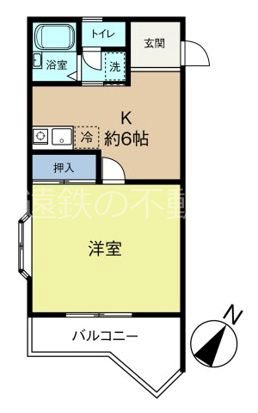 ハイツ上村Ⅲ 間取り図