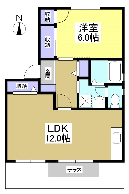 マルシェ宮 間取り図