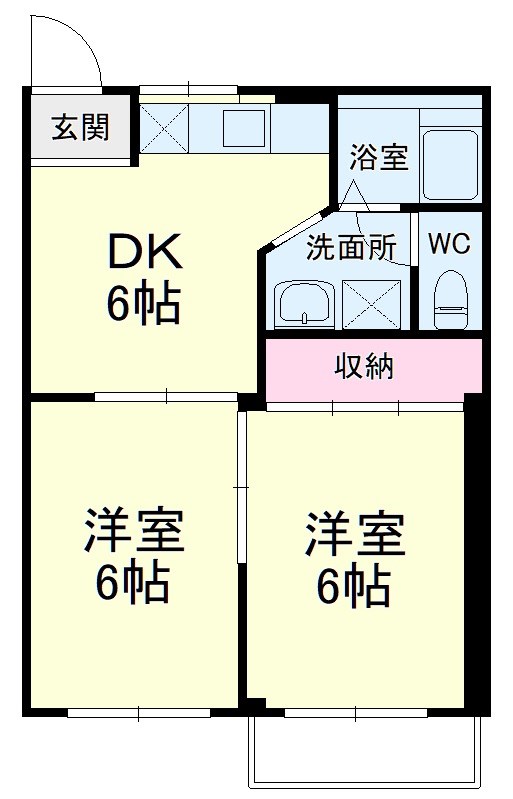 ドミールⅡ 間取り図
