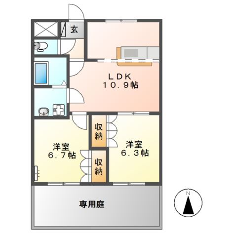 アイル・プティ 間取り図