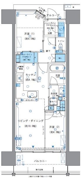 ブランシエラ浜松ザ・レジデンス（605） 間取り図