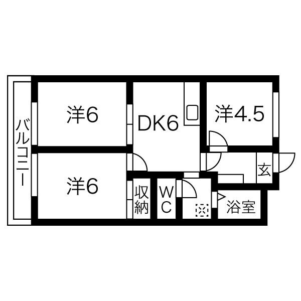 グリーンパレス 間取り図