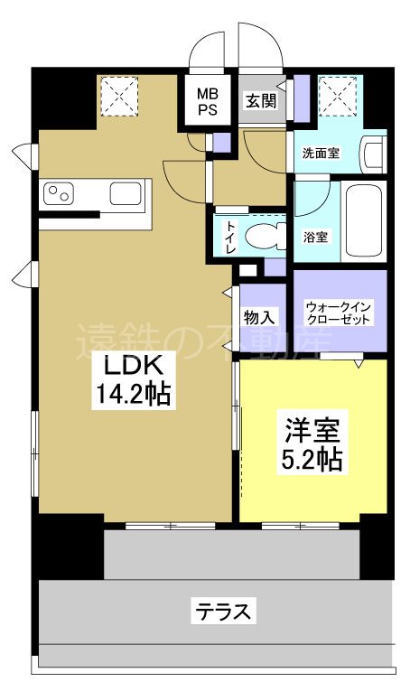 Central　S　砂山町 間取り図