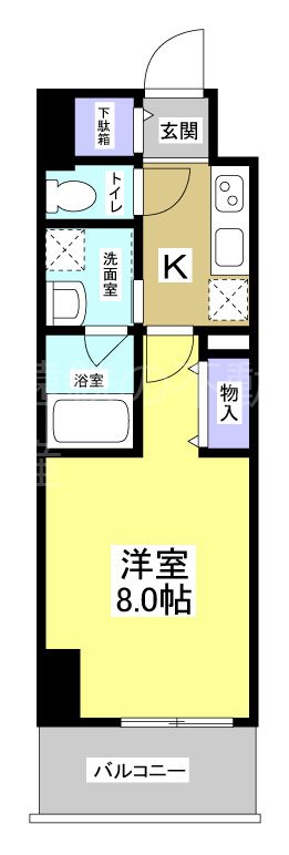Central　S　砂山町 間取り図