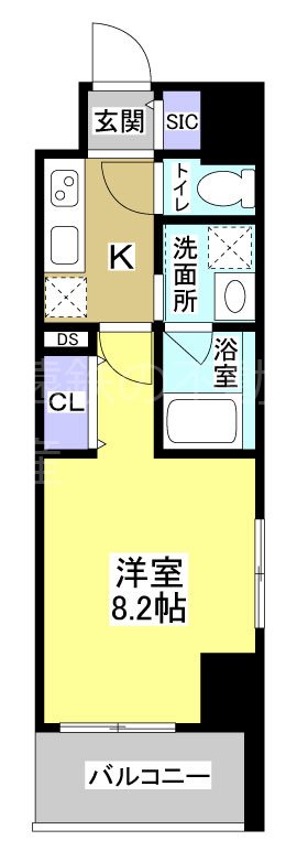 Central　S　砂山町 間取り図