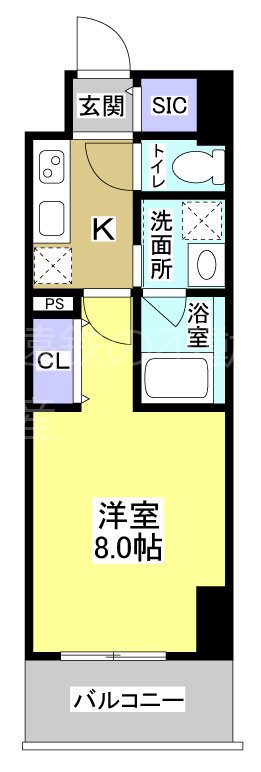 Central　S　砂山町 間取り図
