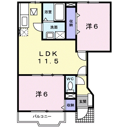 エクセルＪⅡ 間取り図