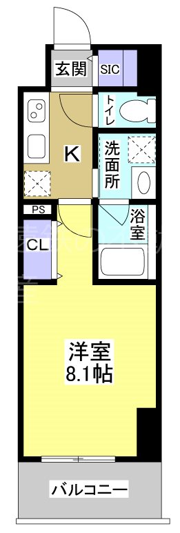 Central　S　砂山町 間取り図
