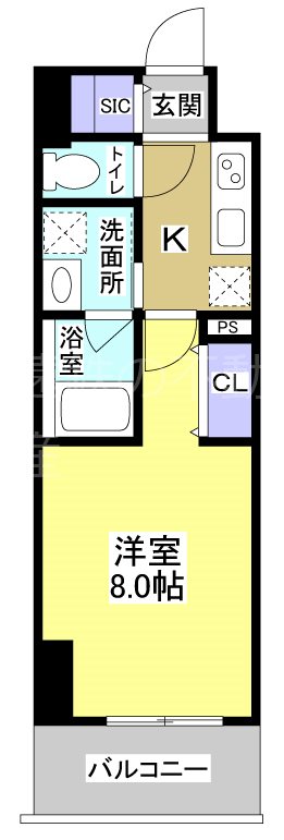 Central　S　砂山町 間取り図