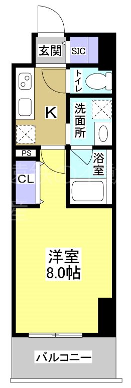 Central　S　砂山町 間取り図