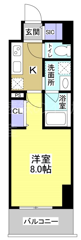 Central　S　砂山町 間取り図
