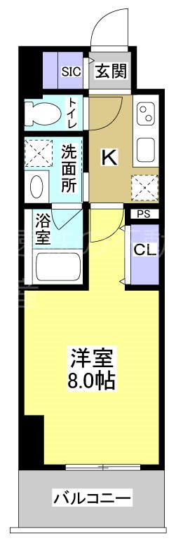 Central　S　砂山町 間取り図
