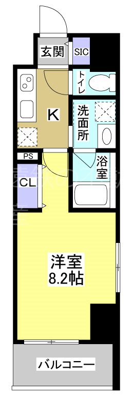 Central　S　砂山町 間取り図