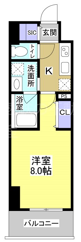 Central　S　砂山町 間取り図