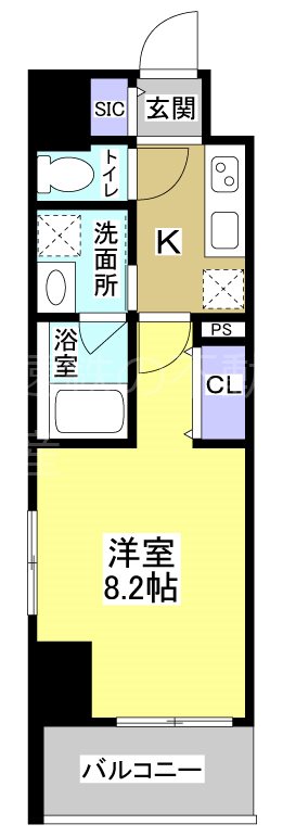 Central　S　砂山町 間取り図