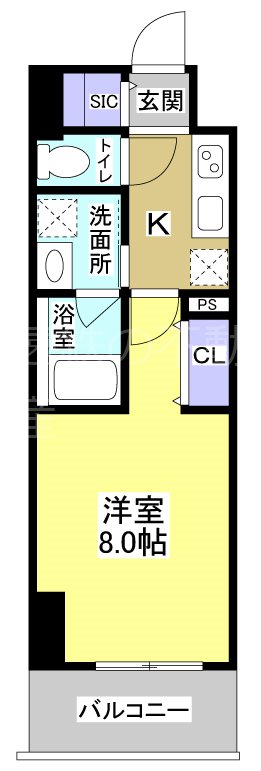 Central　S　砂山町 間取り図