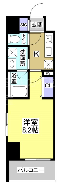 Central　S　砂山町 間取り図