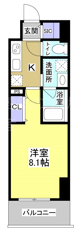 Central　S　砂山町 間取り図