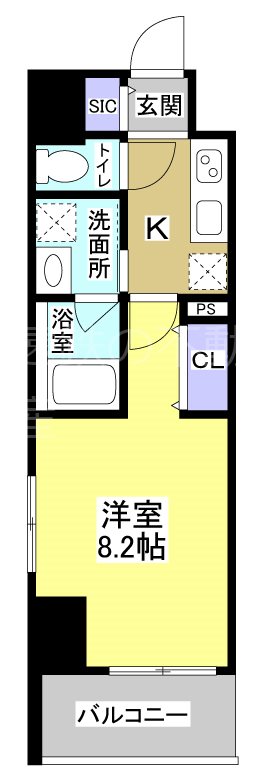 Central　S　砂山町 間取り図