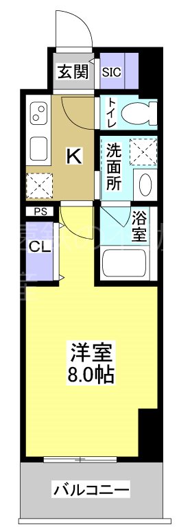 Central　S　砂山町 間取り図