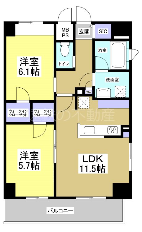Central　S　砂山町 間取り図