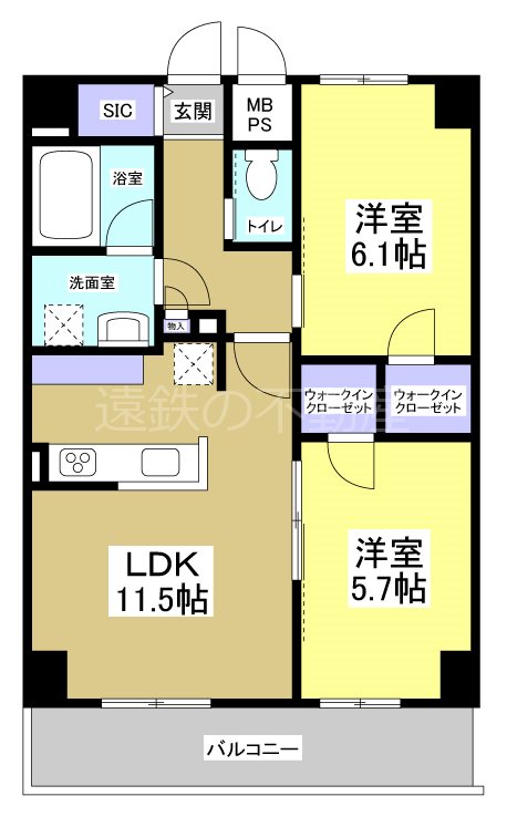 Central　S　砂山町 間取り図