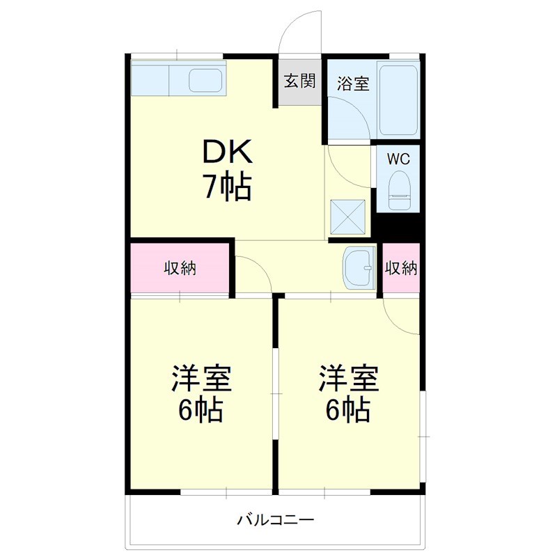 サンセゾン新田 間取り図